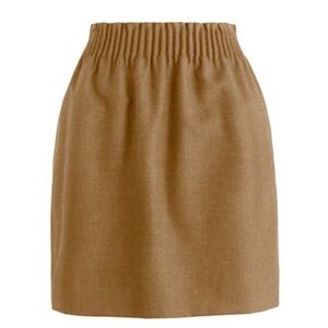 J Crew camel skirt wool blend paperbag with pockets